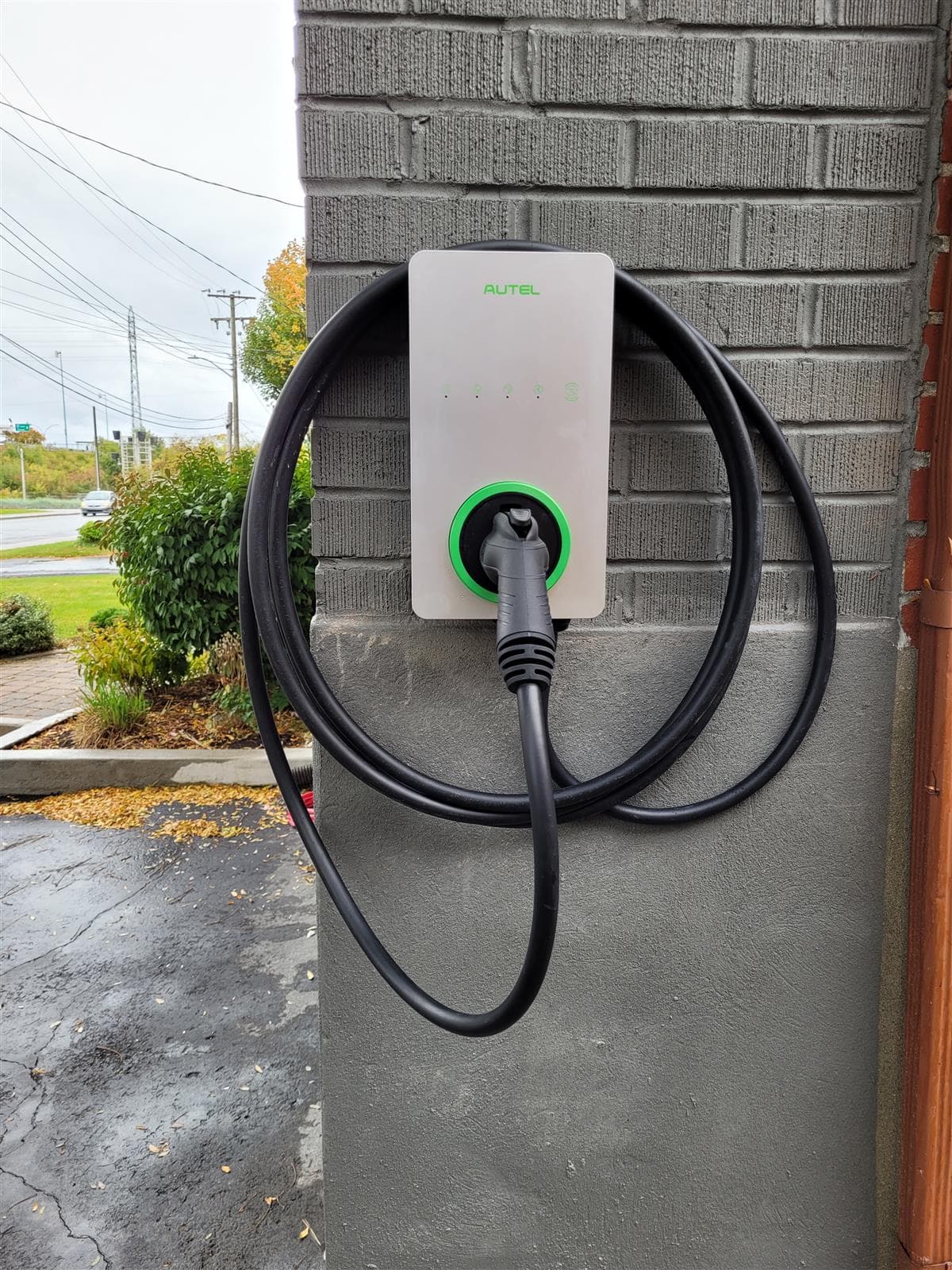 Level 2 EV charger selected for a residential installation