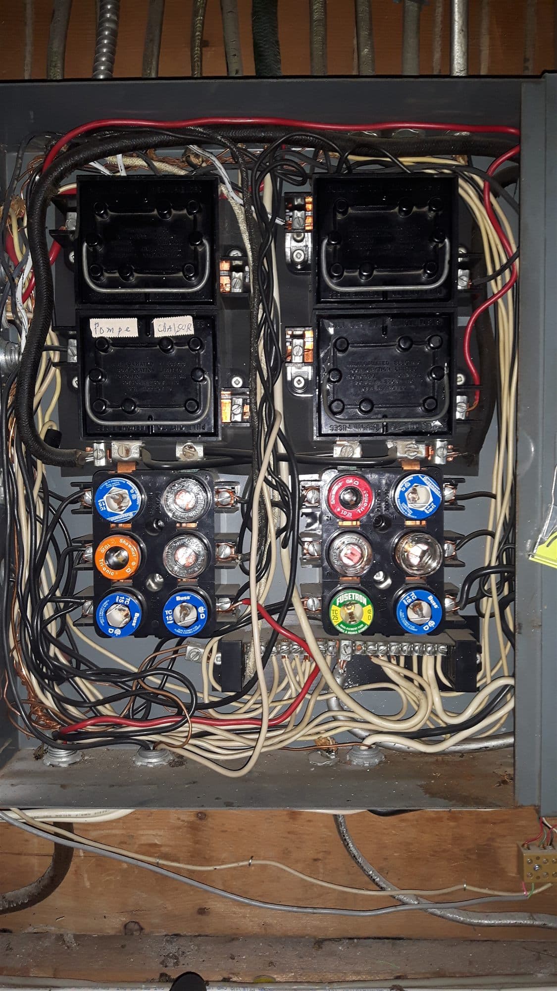 Open residential electrical service equipment during an assessment